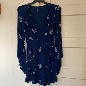 Free People dress with bell sleeves